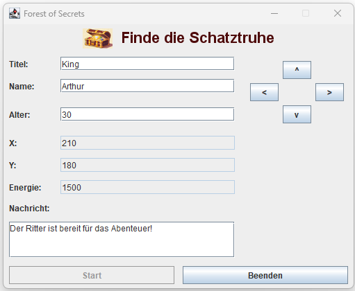 Forest of Secrets start screen
